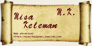 Miša Keleman vizit kartica
